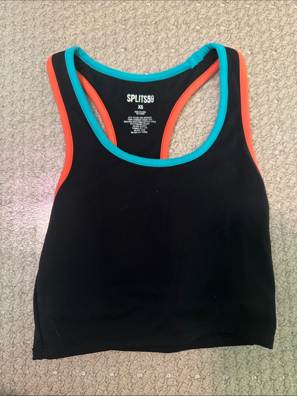 SPLITS59 amber airweight bralette